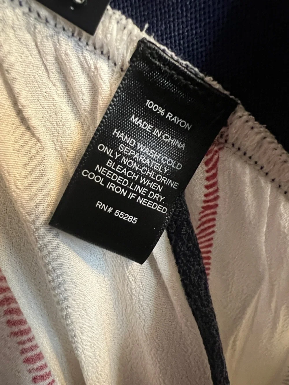 EXPRESS Wide Leg Striped Pants with Satin Waistband - Picture 5 of 6